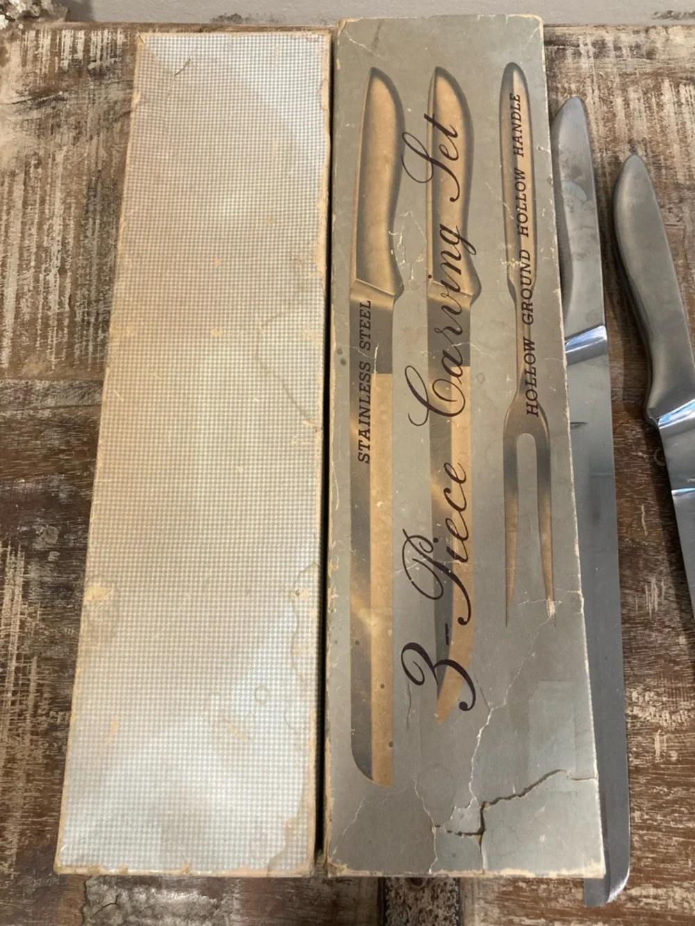 Retro 3-Piece Carving Set - Stainless Steel - Japan